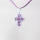 Small Cross - Noga-Mauve Suedine - 1
